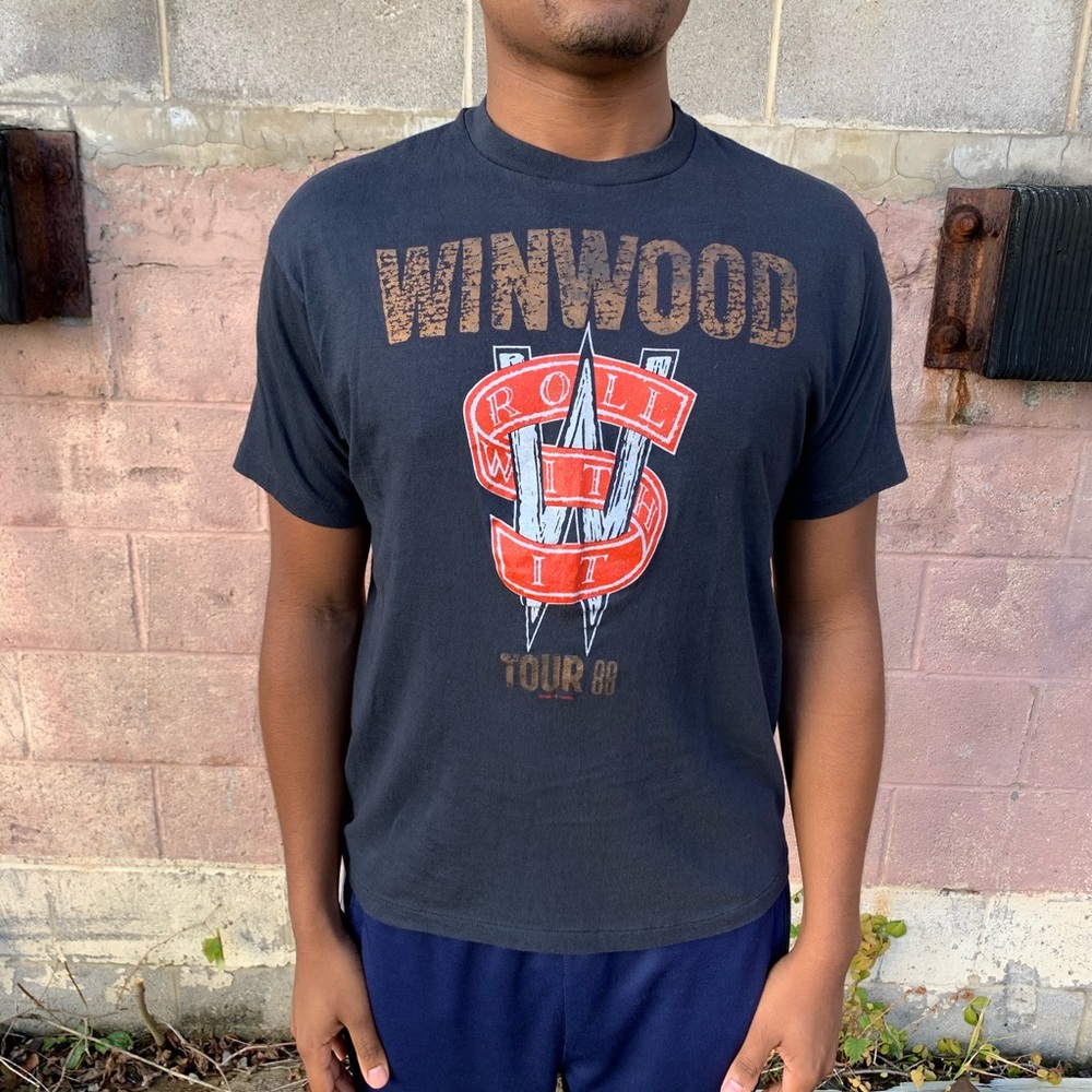 Vintage 1988 Steve Winwood “Roll With It” tour tee